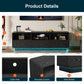 Royalcraft 59" Modern TV Stand with LED Lights, Floating Bohemian Wood Entertainment Center with Storage Drawers for Living Room & Bedroom
