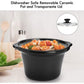 CozyHom 2.5QT Dual Pot Slow Cooker Electric Food Warmer With Adjustable Temp Stainless Steel Removable Pots Lid Rests Crock Pot