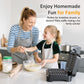 Heynemo Nonstick Waffle Machine, 2 Slices Waffle Iron, Electric Breakfast Maker with Temp Control & Indicator Light, Easy to Clean, Black
