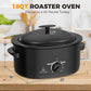 Superjoe 8 QT Electric Roaster Oven, Self-Basting Lid, Defrost, Warm, Removable Pan, Stainless Steel