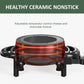 Sunvivi 3 QT Fondue Set, Electric Fondue Pot Set for Melting Chocolate & Cheese, 1000W Non-Stick Fondue Maker with Adjustable Temperature Control and 8 Color-Coded Forks, Ideal for Dessert & Broth