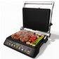 Heynemo Indoor Electric Grill 1600W, Double-Sided Panini Press & Griddle with Removable Nonstick Plates, Preset Menu, Easy Clean
