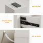 May in Color Modern 6-Drawer Chest of Drawers, with Rounded Corners, White, 47 in
