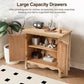 May in Color 2-Door Storage Cabinet, Accent Buffet Sideboard Cabinet, for Hallway, Dining Room, Living Room, Entryway, Natural