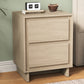 Heynemo 2-Drawer Dresser, Modern Wood Design with Clean Edges, Versatile Storage for Bedroom, Living Room, Office, and Entryway, Beige