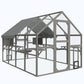 Keygarzone Outdoor Cat Enclosure 110"L x 74.5"W x 74.5"H