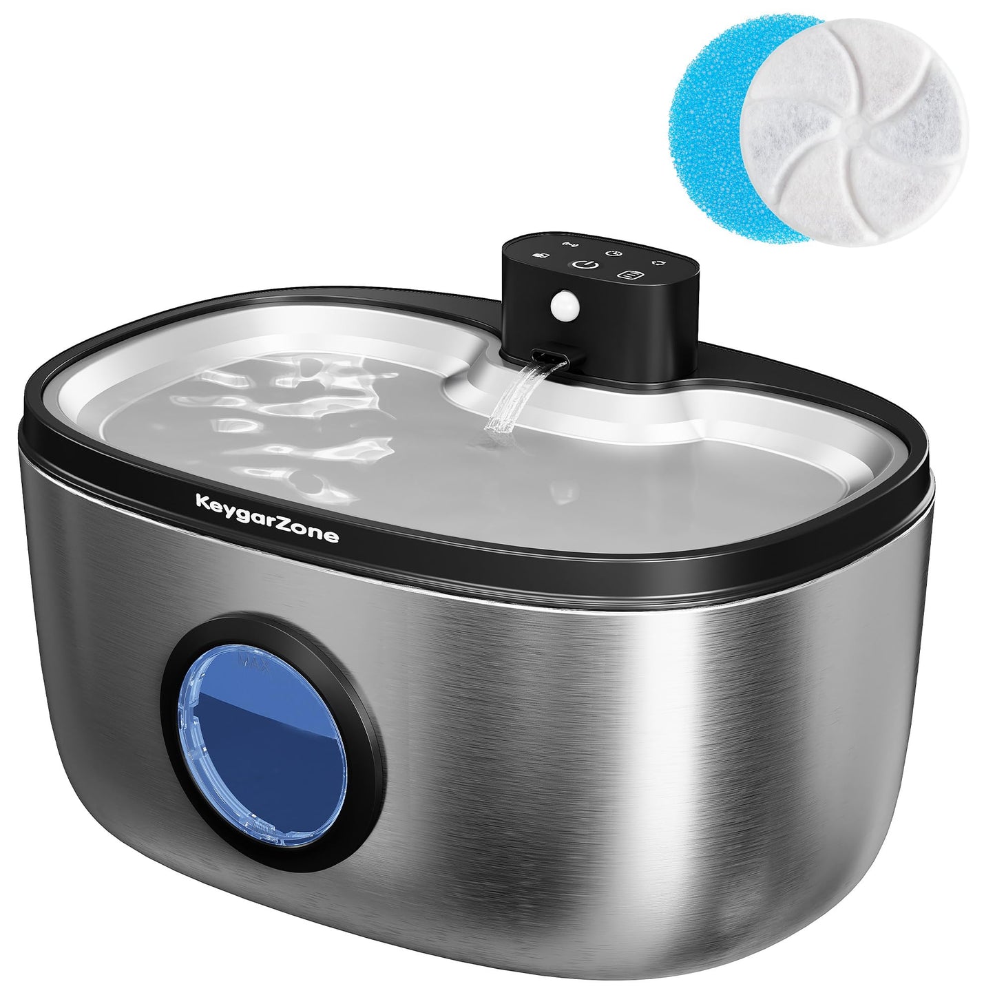 Keygarzone Wireless Cat Water Fountain, 5L