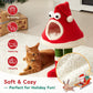 Keygarzone Christmas Cat Tree Tower for Indoor Cats, Santa Hat Design