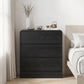 May in Color Black Handle?Free 3?Drawer Dresser Set of 2, Tall Nightstand, Modern Storage Cabinet for Bedroom, Living Room, Office