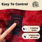 Royalcraft 50" x 60" Electric Blankets Heated Throw Soft Flannel Heating Blanket with 4 Hours Auto Off, 5 Years Warranty, ETL Certified, Machine Washable, Red & Black