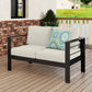 CozyHome Outdoor Loveseat Aluminum Patio Furniture Sofa, All-Weather Metal Outdoor Couch with Cushions,Beige