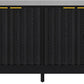 Royalcraft 50'' Buffet Cabinet with Storage, Fluted Sideboard with Doors and Adjustable Shelves, Wood Credenzas Console Table, Coffee Bar Cabinet for Kitchen, Dining Room, Living Room