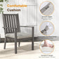 May in Color Aluminum 6 Pieces Patio Dining Sets, Outdoor Dining Table with 4 Chairs and Bench, Outdoor Patio Dining Furniture Set with Removable Cushion for Lawn, Garden, Backyard, Gray