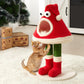 Keygarzone Christmas Cat Tree Tower for Indoor Cats, Santa Hat Design