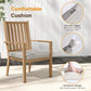 May in Color Aluminum 5 Pieces Patio Dining Sets, Outdoor Dining Table with 4 Chairs, Outdoor Patio Dining Furniture Set with Removable Cushion for Garden, Lawn, Backyard, Brown