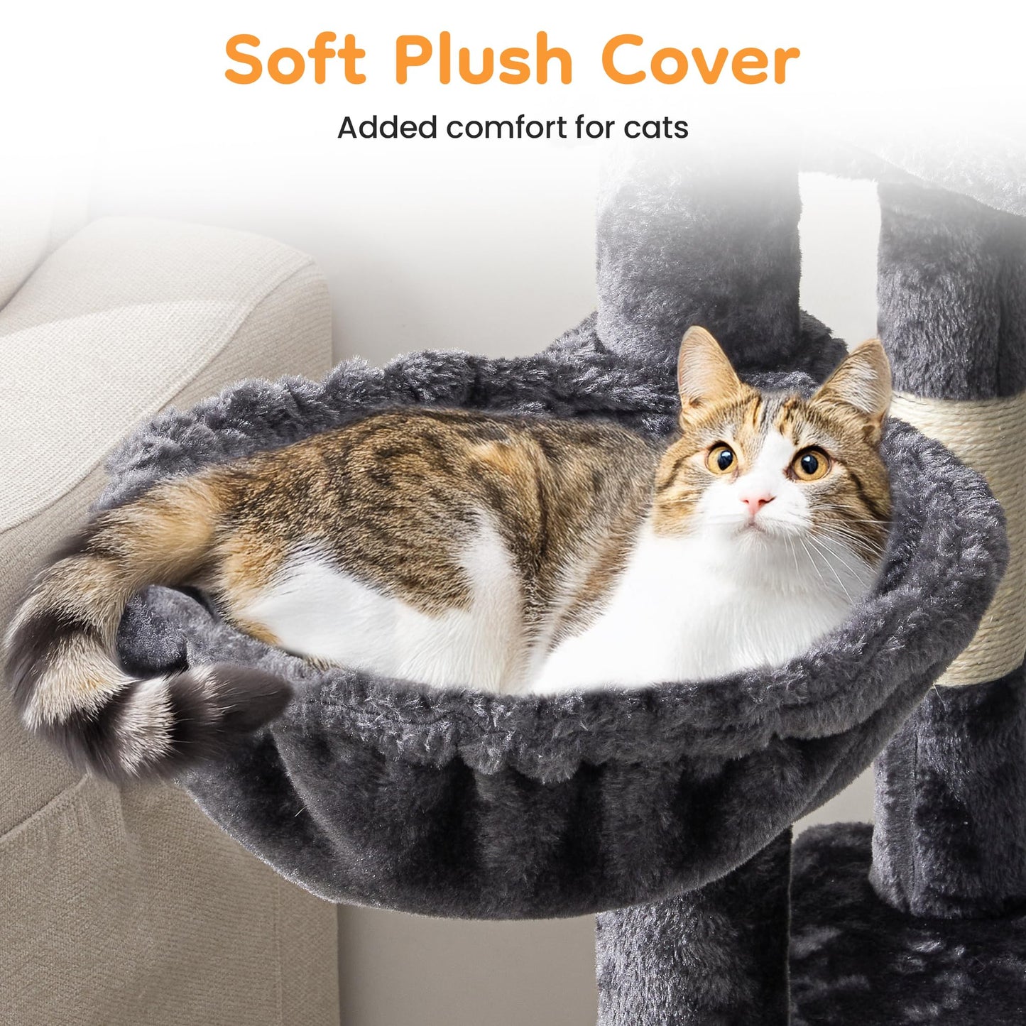 Keygarzone 73" Multi-Level Cat Tree Tower