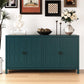 May in Color Sideboard Buffet, 58" Modern Buffet Cabinet with 4 Doors and Adjustable Shelves, for Entryway, Dining Room, Living Room, Bedroom, Turquoise