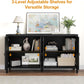 RoyalCraft Sideboard Buffet Cabinet with Storage, 60'' Mid Century Modern Storage Cabinet with 4 Doors and Adjustable Shelves, Accent Cabinet for Entryway, Dining Room, Living Room, Bedroom