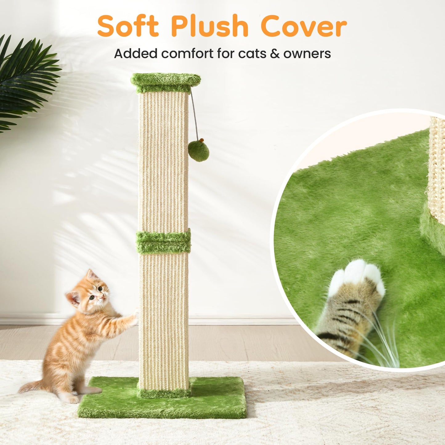 Keygarzone 32-inch Cat Scratching Post