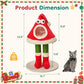 Keygarzone Christmas Cat Tree Tower for Indoor Cats, Santa Hat Design