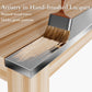 May in Color Wooden Aluminum Dining Table, Original Wooden Color Outdoors Aluminum Table