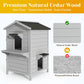 Keygarzone Outdoor Cat House for Multiple-Cats