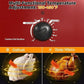 24 Quart Electric Roaster Oven, Stainless Steel Buffet Turkey Roaster Oven with Self-Basting Lid Removable Pan, Red