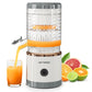 Sunvivi Electric Citrus Juicer with USB Cable & Cleaning Brush, Rechargeable Juicer Machine, Easy to Clean Portable Juicer Squeezer for Fresh Orange, Lemon, Lime, Kiwi, White + Grey