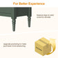 May in Color 58" Wood Buffet Cabinet, Mid-Century Modern Console Cabinet, with 4 Door & Media Storage, for Entryway, Living Room, Dining Room, Bedroom, Green