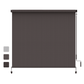Heynemo 10'x 8' Outdoor Roller Shade, Cordless Patio Shade with Crank Handle, 95% UV Protection Outdoor Blind for Porch, Gazebo, Pergola, Brown