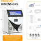 Heynemo Commercial Ice Maker Machine, 265LBS/24H, 55LBS Storage Bin, Stainless Steel Under Counter Ice Machine for Restaurants, Bars, and Home Use, Includes Water Filter, Scoop, and Hose