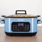 Heynemo 6.5QT Digital Multi Cooker, 12-in-1 Slow Cooker & Roaster with Timer, Temp Control, Delay Start, Nonstick Pot, Blue