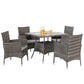 5 Pieces Wicker Patio Dining Set
