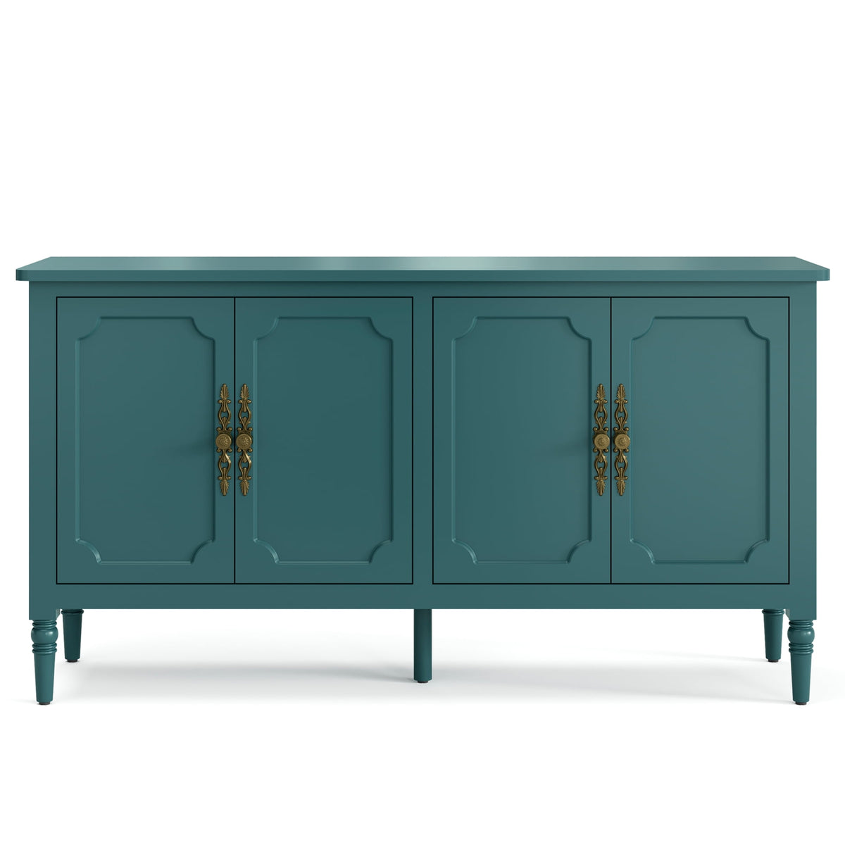 CozyHome Storage Cabinet with 4 Doors and Adjustable Shelves