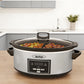 Sunvivi 2-in-1 Silicone Slow Cooker Liners, Reusable Divider Insert for 6QT Crock Pot, Bpa Free, Dishwasher Safe, Grey