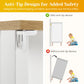 May in Color Tall 3 Drawer Nightstand, Modern Bedside Table with Solid Wood Knobs, Wood Side Table for Bedroom, Living Room, White