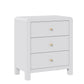 May in Color Modern Chest of Drawers Set of 2, with Rounded Table Corners, White