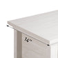 Royalcraft Rattan Console Table, Boho Entryway Table with Widened Tabletop & 2 Spacious Drawers, Farmhouse Sofa Table with Storage Shelf, Foyer Table for Living Room, Hallway, Entryway, Grayish White