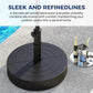 Outdoor Umbrella Base, Foldable Weighted Patio Umbrella Stands, Umbrella Base Suitable with 1.26''-1.89'' Pole Sizes, Heavy Duty Base for Holding Water, Sand, Gravel, HDPE Rust-Proof Base for Patio