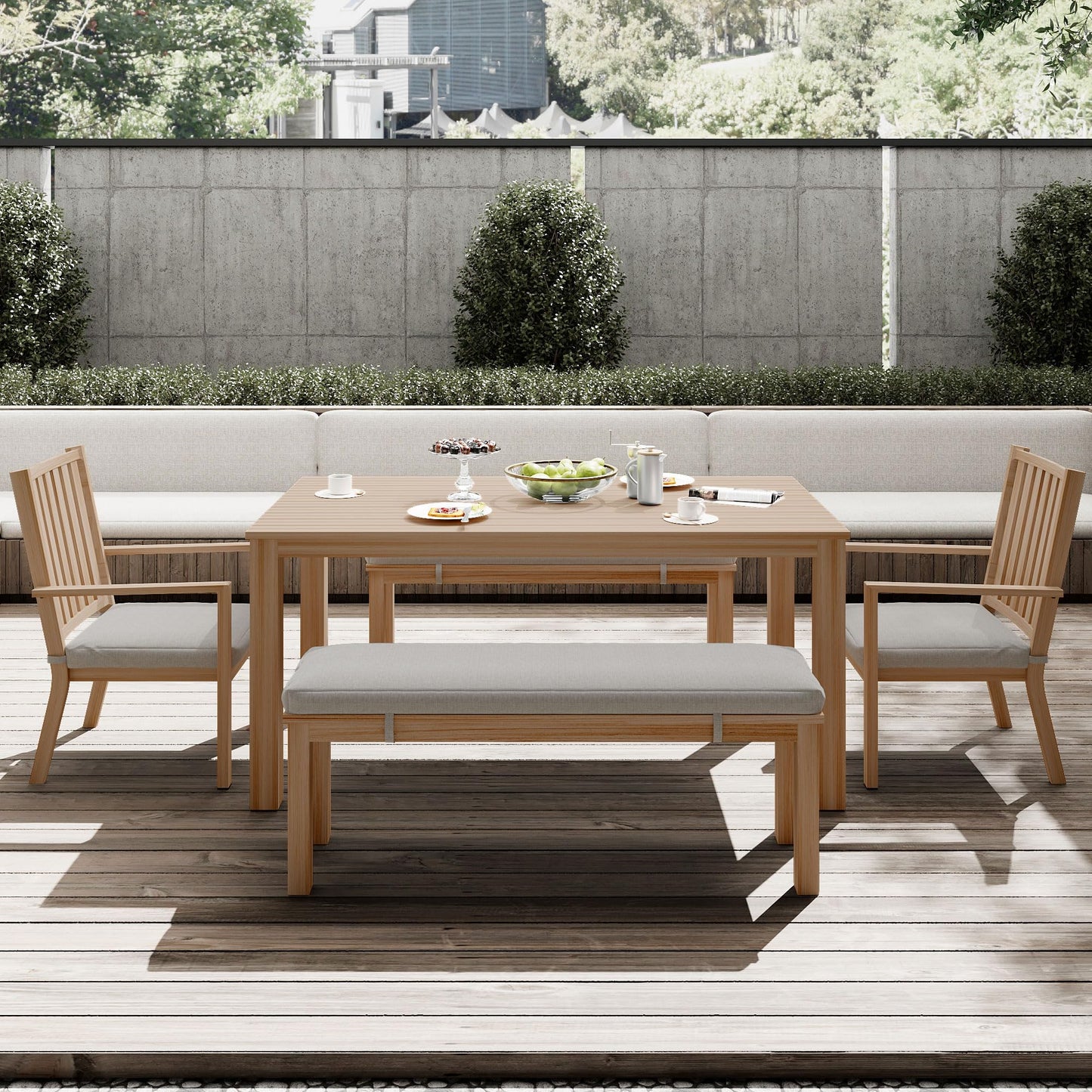 May in Color Aluminium Bench, Brown