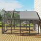 Keygarzone Outdoor Cat Enclosure 110"L x 74.5"W x 74.5"H
