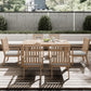 May in Color Aluminum 7 Pieces Patio Dining Sets, Outdoor Dining Table with 6 Chairs, Outdoor Patio Dining Furniture Set with Removable Cushion for Lawn, Garden, Backyard, Brown