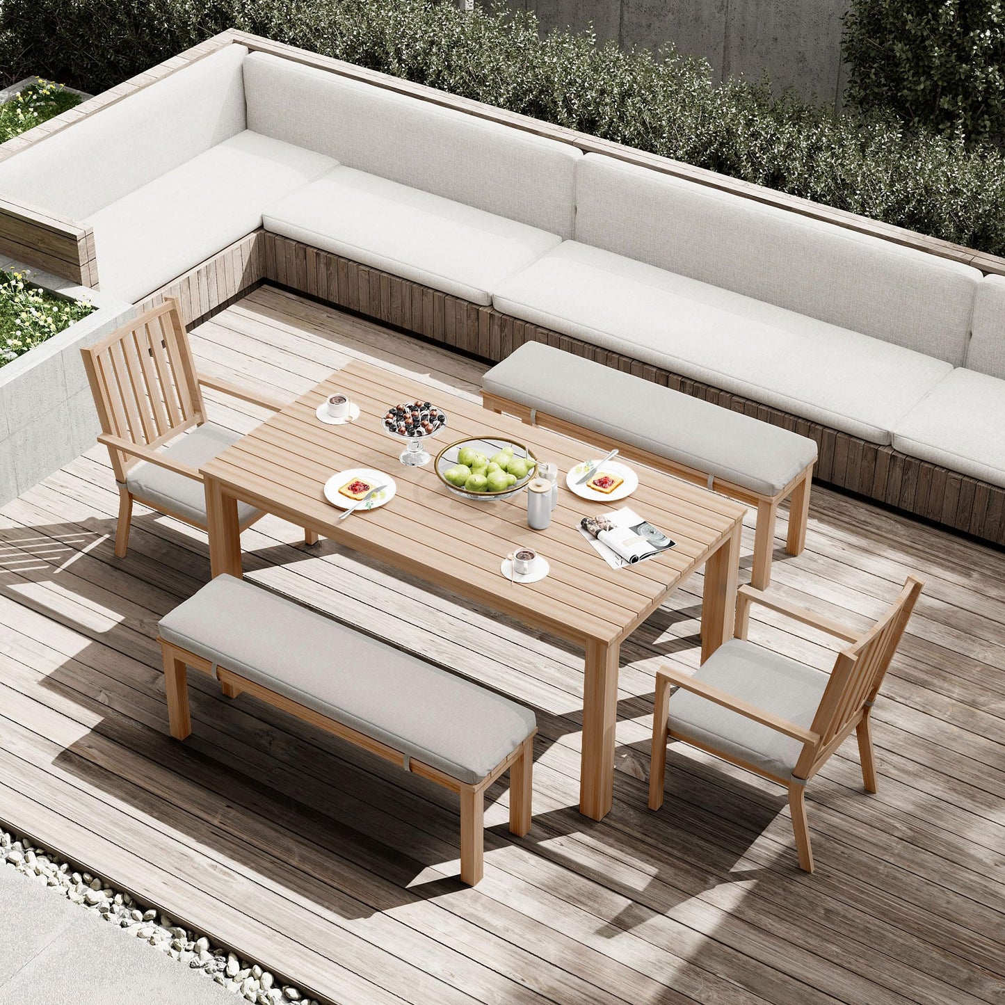 May in Color Aluminium Bench, Brown