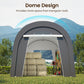 Wisteria Lane Heavy Duty Carport with 4 Cloth Bags, All-Weather Car Canopy with 2 Roll-up Doors, Portable Garage Storage Shelter Shed for Cars, Truck, or Garden Tools