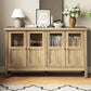 RoyalCraft Sideboard Buffet Cabinet with Storage, 55'' Storage Cabinet with Acrylic Accents, Accent Cabinet with Adjustable Shelves, Wood Credenza for Living Room, Dining Room, Entryway