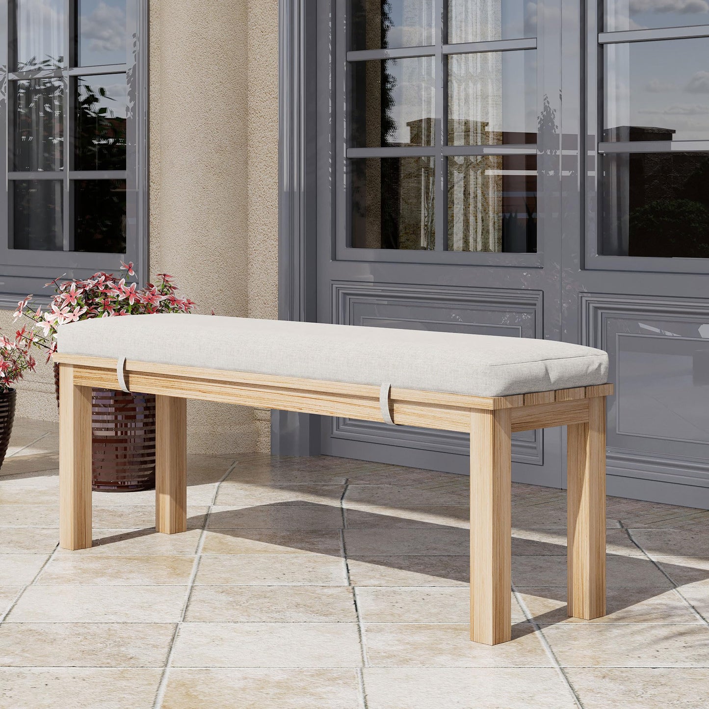 May in Color Aluminium Bench, Brown