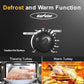 Superjoe 8-Quart Roaster Oven with Self-Basting Lid, Electric Turkey Roaster Oven with Removable Pan and Rack, Stainless Steel, Black