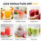 Sunvivi Dual-Head Electric Citrus Juicer with Cleaning Brush, for Fresh Orange, Lemon, Lime, Kiwi, Grapefruit