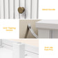May in Color Fluted 6 Drawer Dresser, Wide Modern Chest of Drawers, Large Wood Storage Cabinet Organizer for Bedroom, Living Room, Hallway, Entryway, White