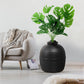 CozyHom Cat Litter Box Furniture Artificial Plant Hidden Calley, Ventilated Waterproof And Odor Resistant, Carbon Filter And 3.3lbs Real Stone Block For Large Cats, Black